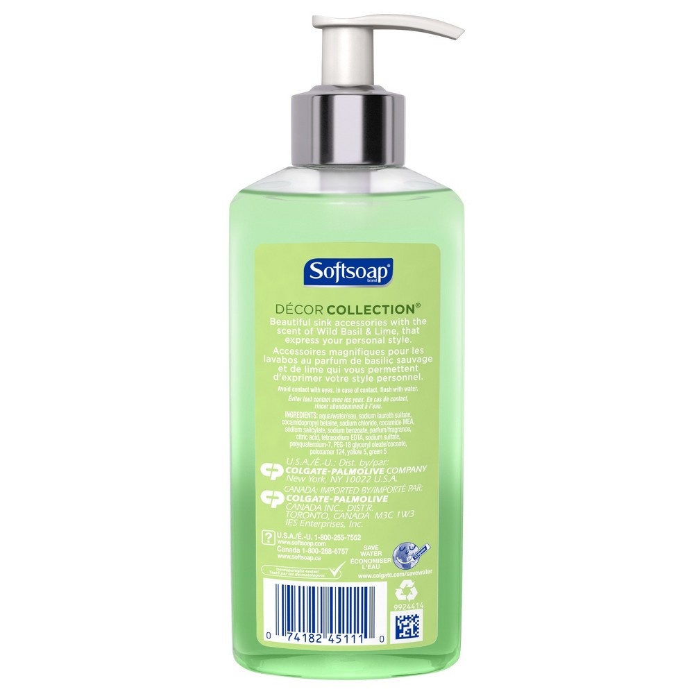 slide 3 of 4, Softsoap Basil Lime Liquid Hand Soap Premium Pump, 8 oz