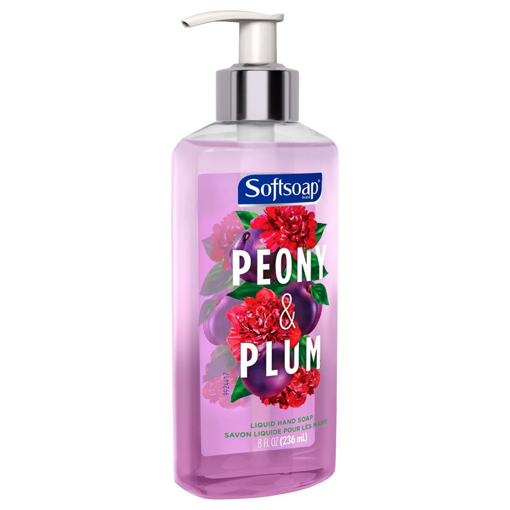 slide 2 of 3, Softsoap Liquid Hand Soap Peony & Plum, 8 fl oz