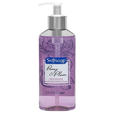 slide 1 of 3, Softsoap Liquid Hand Soap Peony & Plum, 8 fl oz