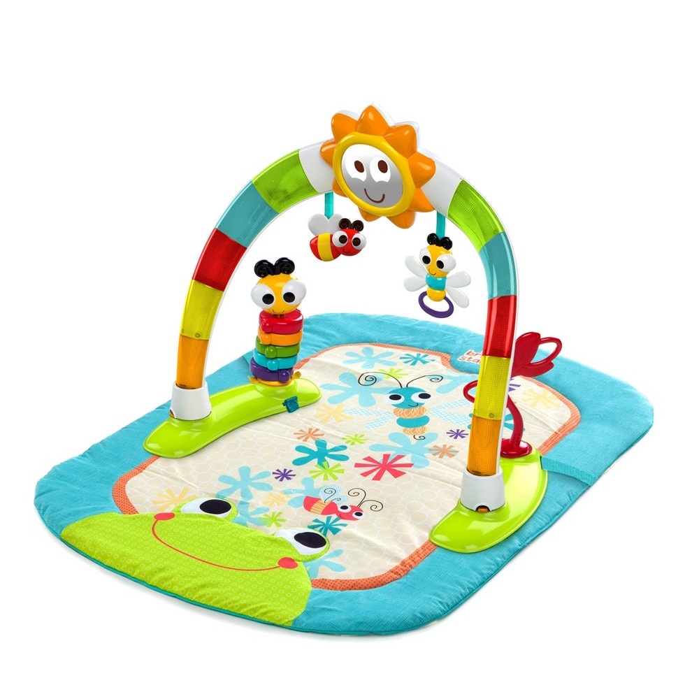 slide 6 of 7, Bright Starts 2-In-1 Laugh & Lights Activity Gym & Saucer, 1 ct