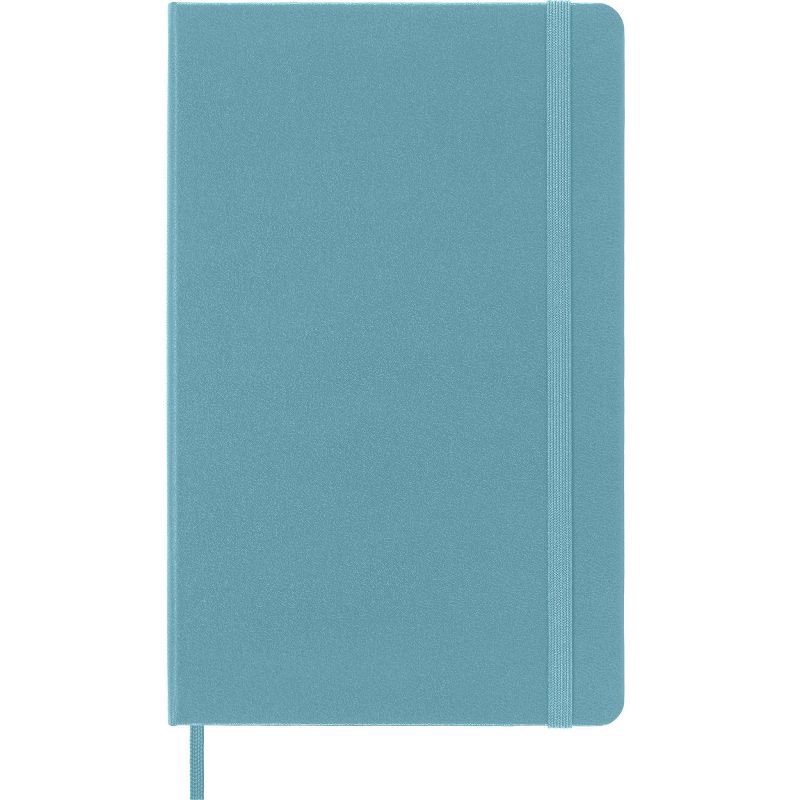 slide 6 of 6, Moleskine Notebook Ruled Hard Cover Large Reef Blue, 1 ct