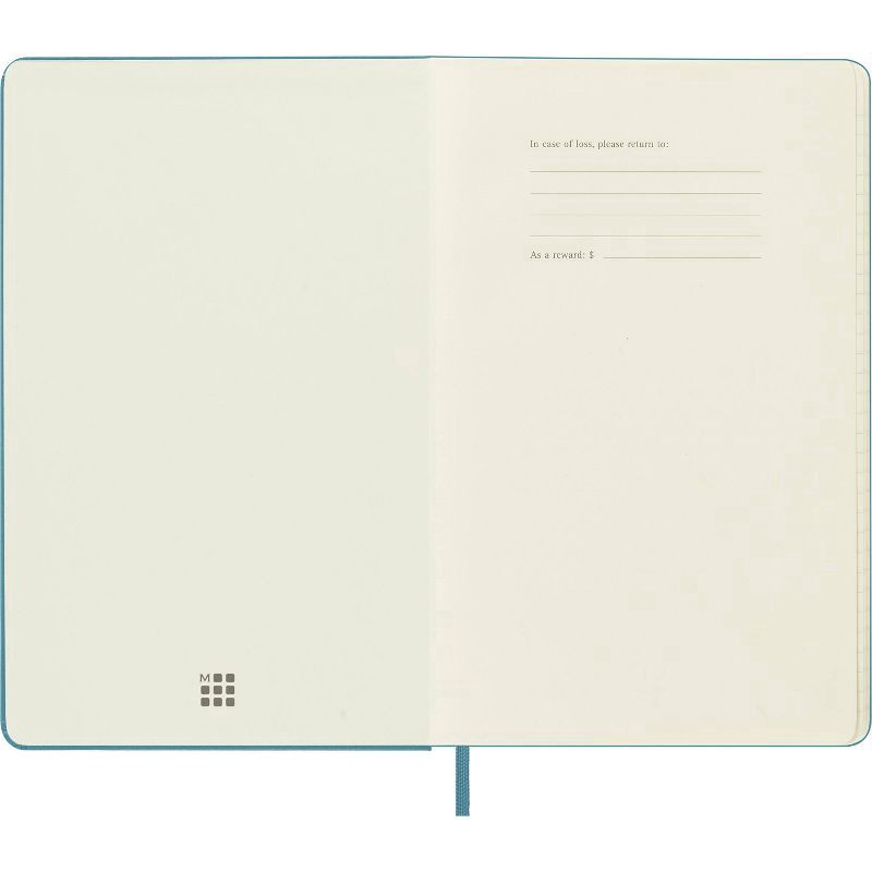 slide 2 of 6, Moleskine Notebook Ruled Hard Cover Large Reef Blue, 1 ct
