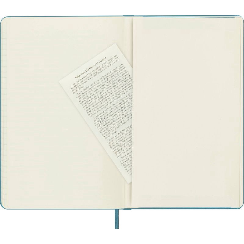 slide 5 of 6, Moleskine Notebook Ruled Hard Cover Large Reef Blue, 1 ct