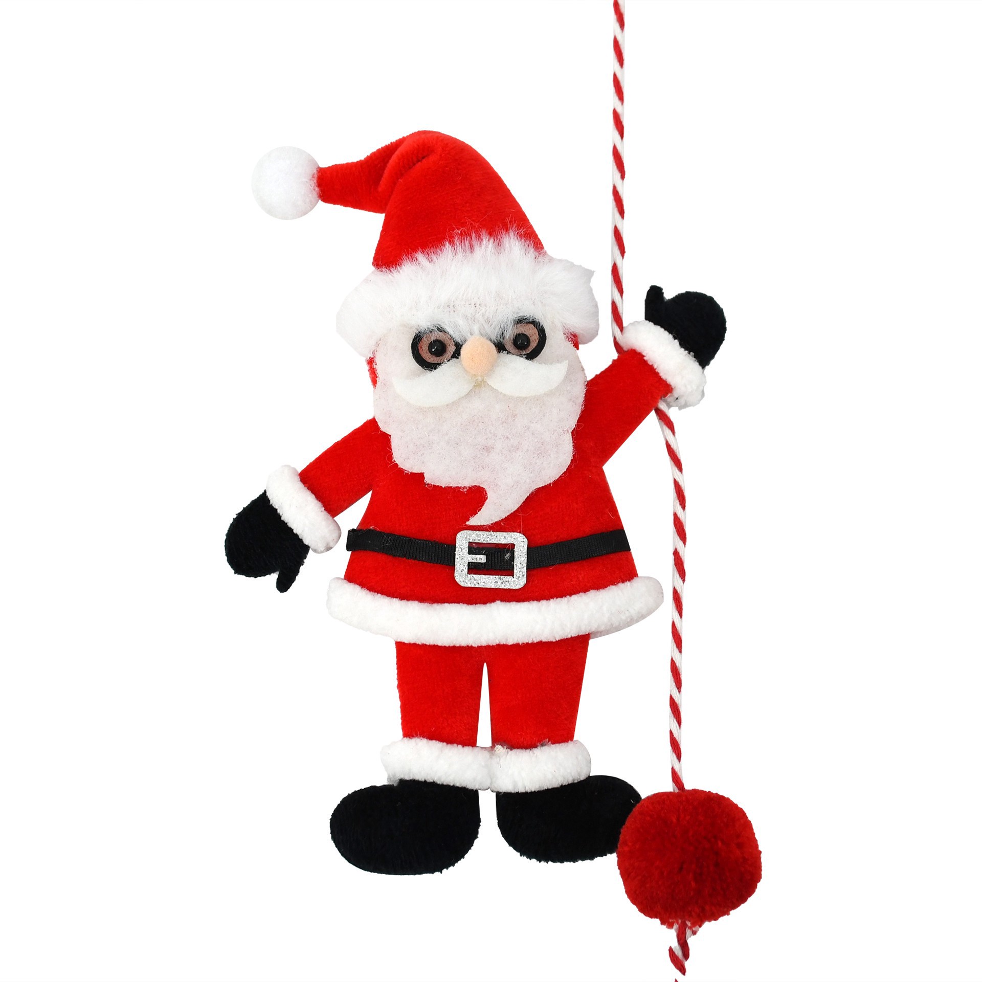 slide 3 of 4, 6ft. Velvet Santa Garland By Ashland, 6 ft