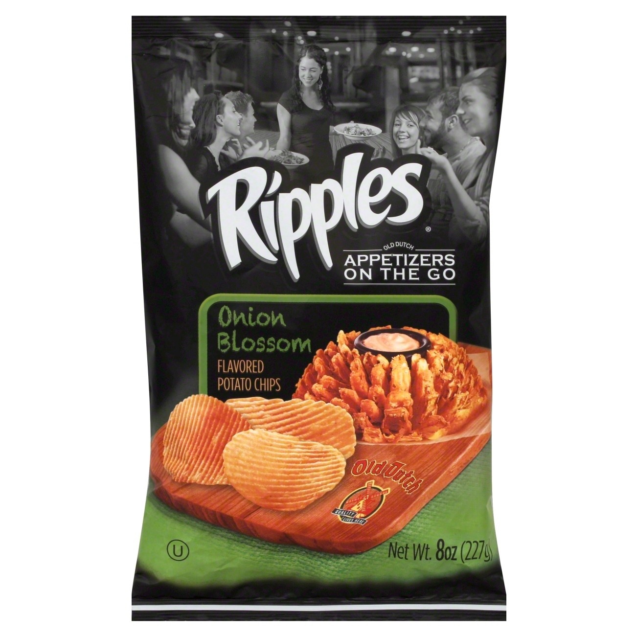 slide 1 of 3, Old Dutch Ripples Onion Blossom Flavored Potato Chips, 8 oz