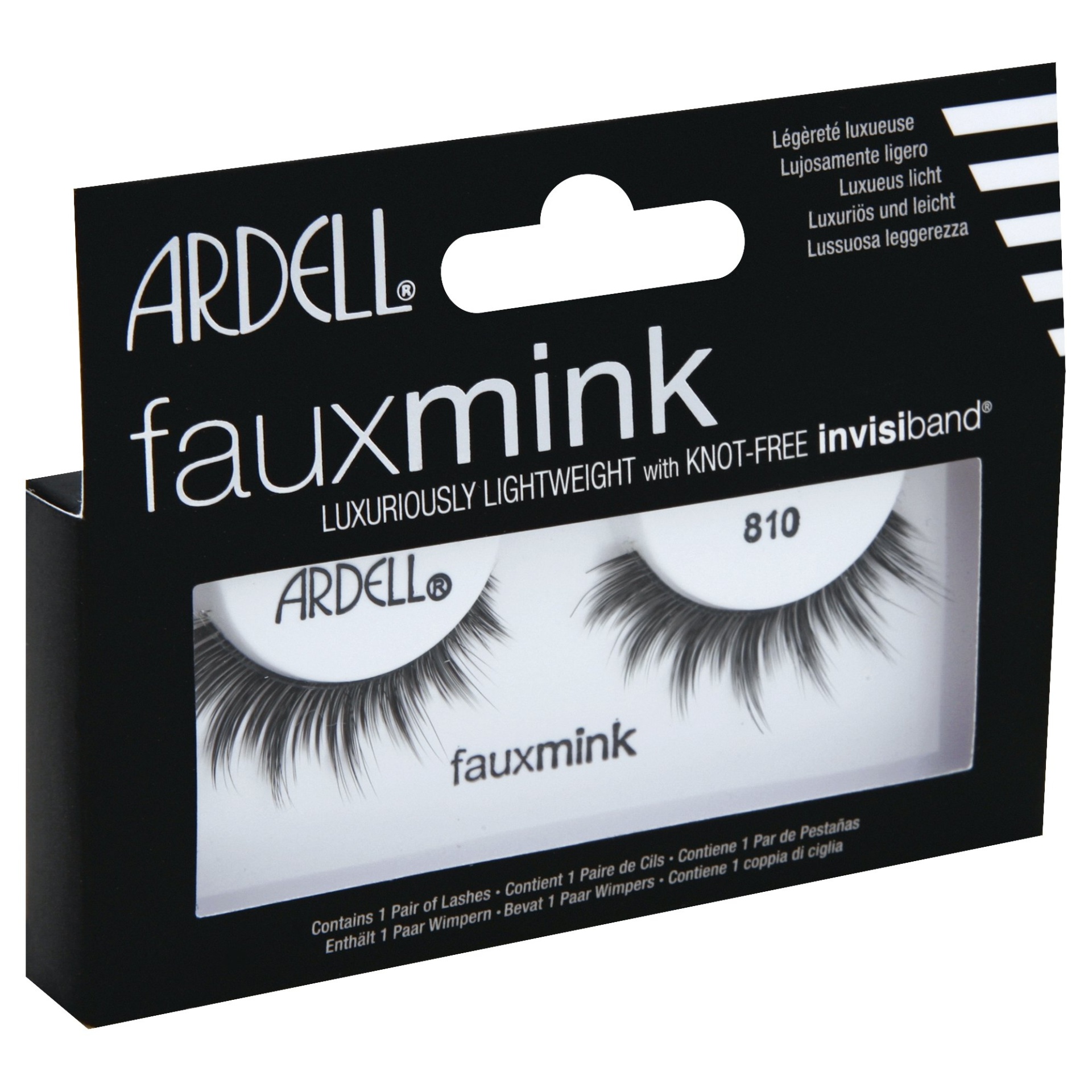 slide 1 of 1, Ardell Eyelash 810 Faux Mink Black, 1 ct