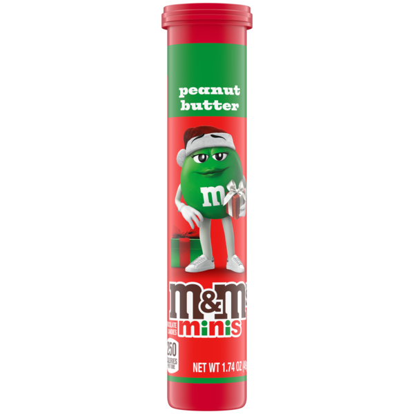 slide 1 of 1, M&M's Minis Candy Tubes, 0.12 Oz, 1.74 oz