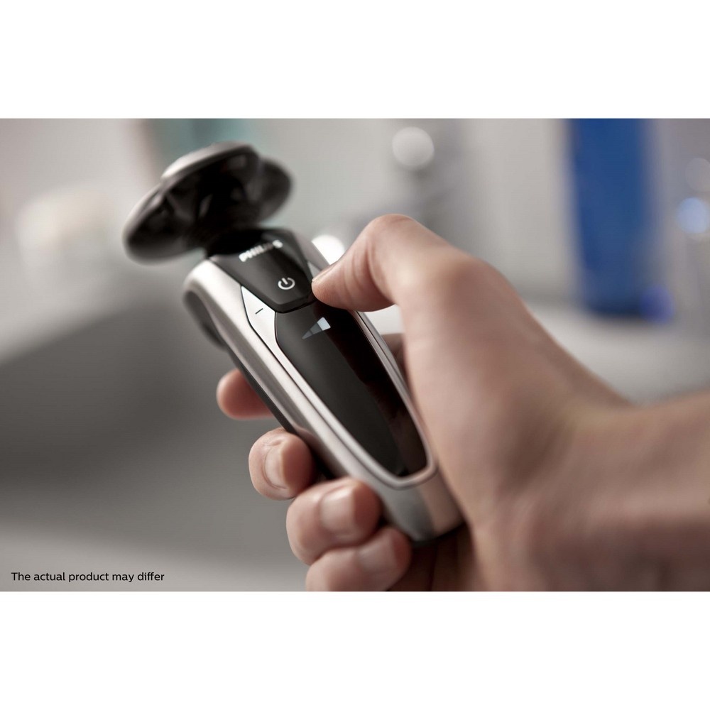 slide 4 of 7, Philips Norelco Series 9300 Wet & Dry Men's Rechargeable Electric Shaver With Cleaning Station - S9311/84, 1 ct