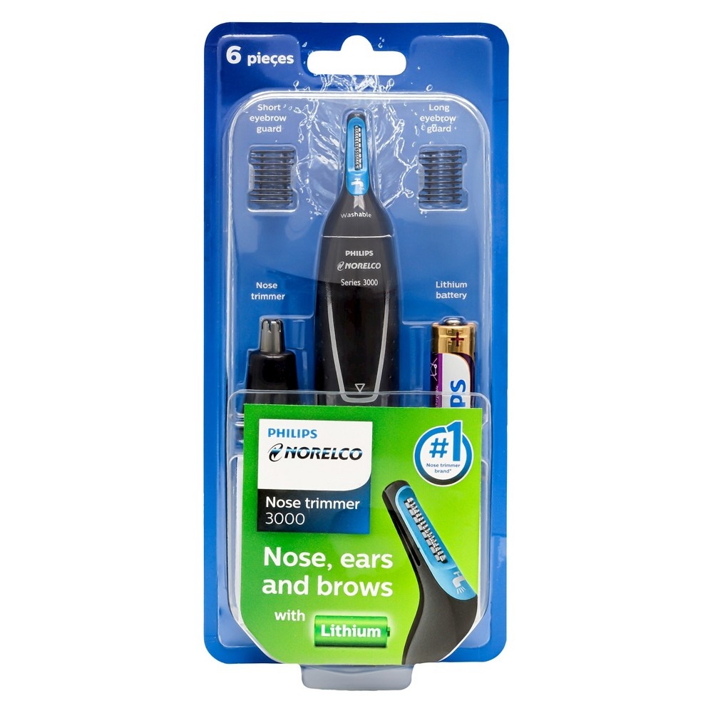 slide 2 of 4, Philips Norelco Series 3000 Men's Nose/Ear/Eyebrows Electric Trimmer - NT3000/49, 1 ct