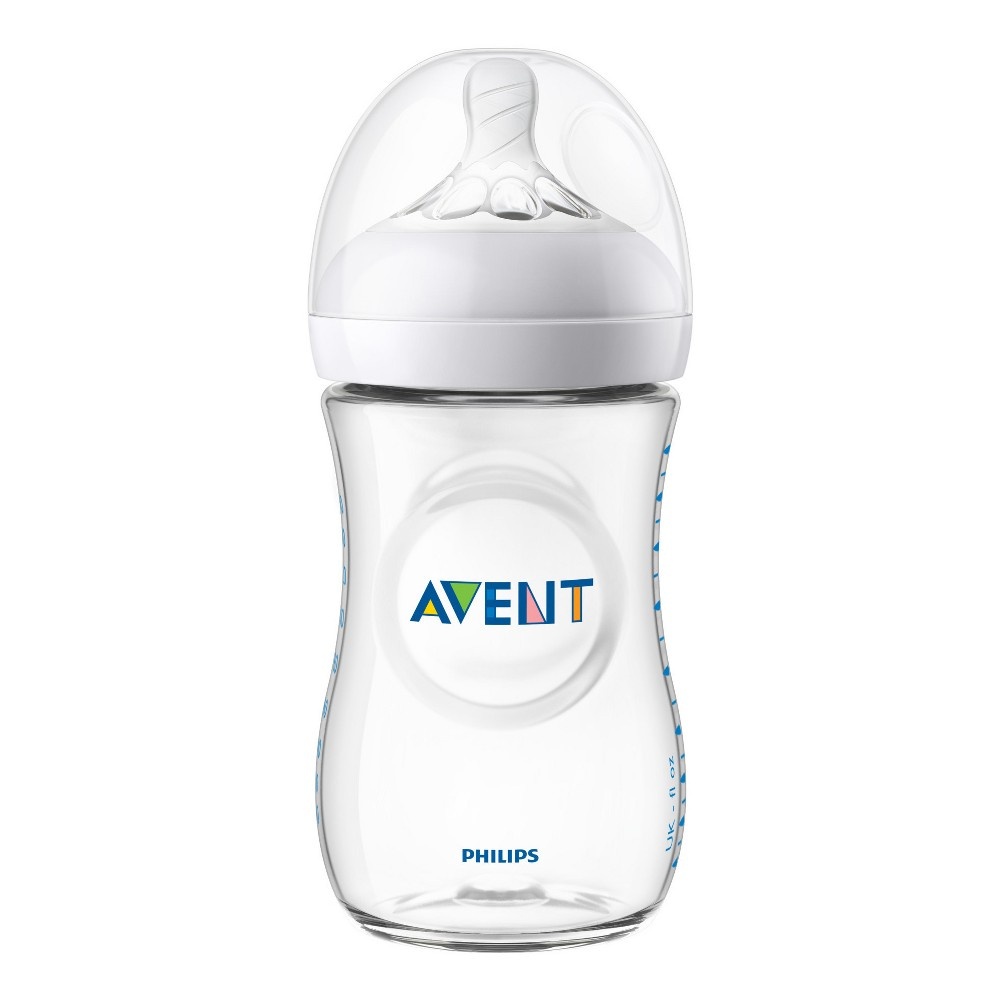 slide 3 of 12, Philips Avent Natural Baby Bottle - Clear, 3 ct; 9 oz