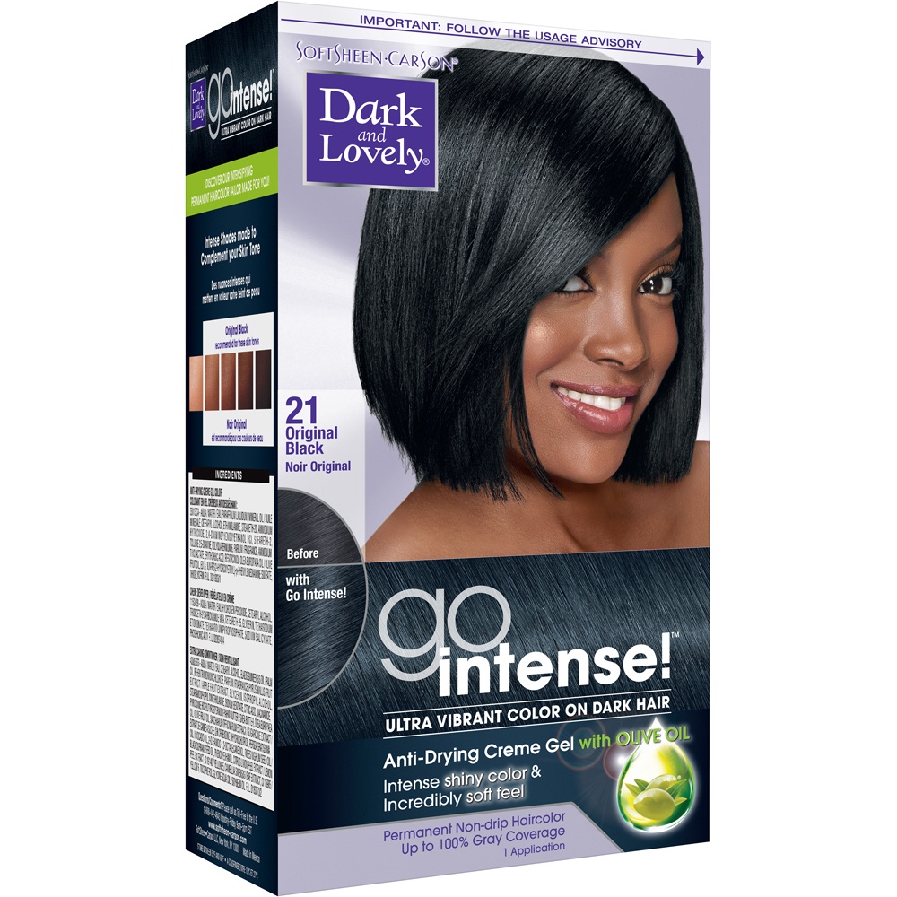 slide 2 of 4, Dark And Lovely Ultra Vibrant Permanent Hair Color - 21 Original Black, 1 ct