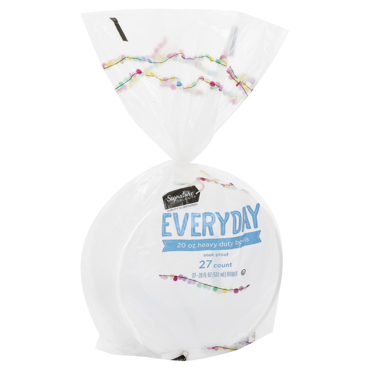 slide 2 of 9, Signature Select Everyday 20 Ounce Heavy Duty Bowls 27 ea, 27 ct