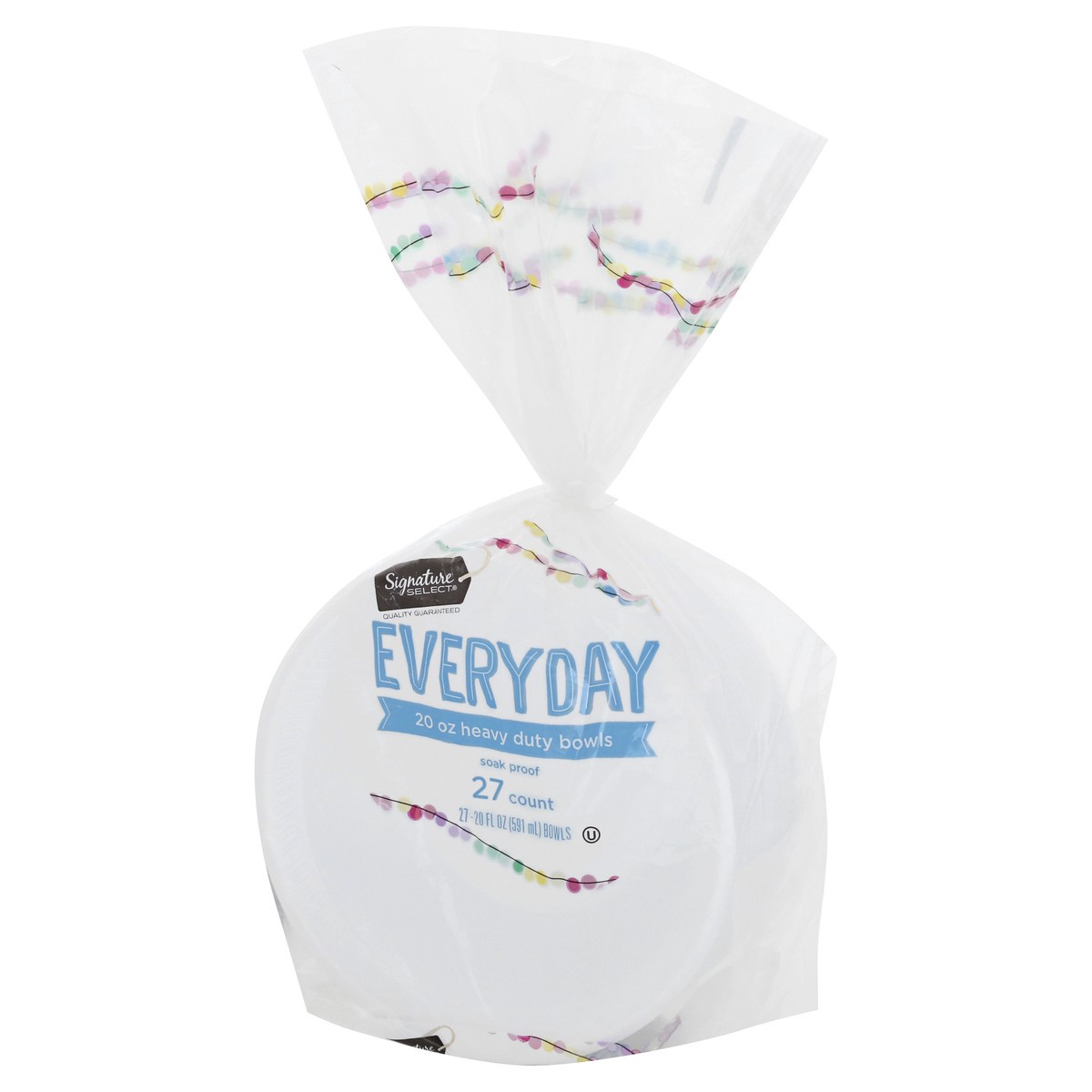 slide 3 of 9, Signature Select Everyday 20 Ounce Heavy Duty Bowls 27 ea, 27 ct