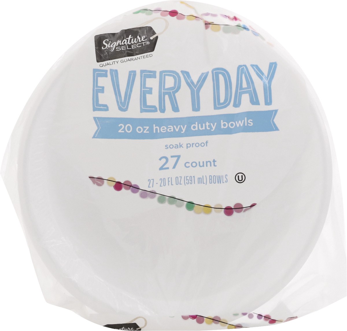 slide 6 of 9, Signature Select Everyday 20 Ounce Heavy Duty Bowls 27 ea, 27 ct