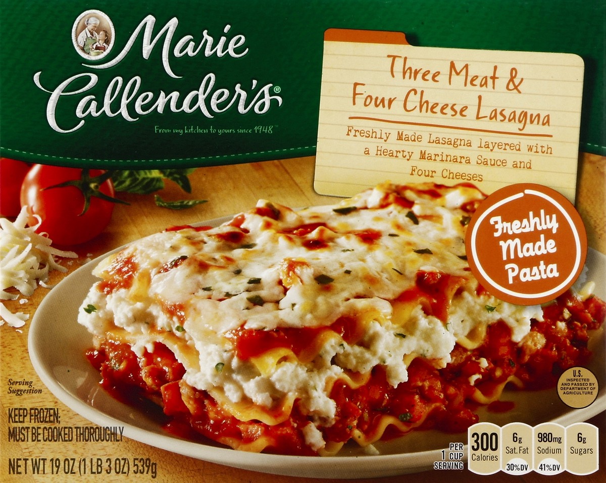 slide 4 of 4, Marie Callender's Lasagna 19 oz, 19 oz