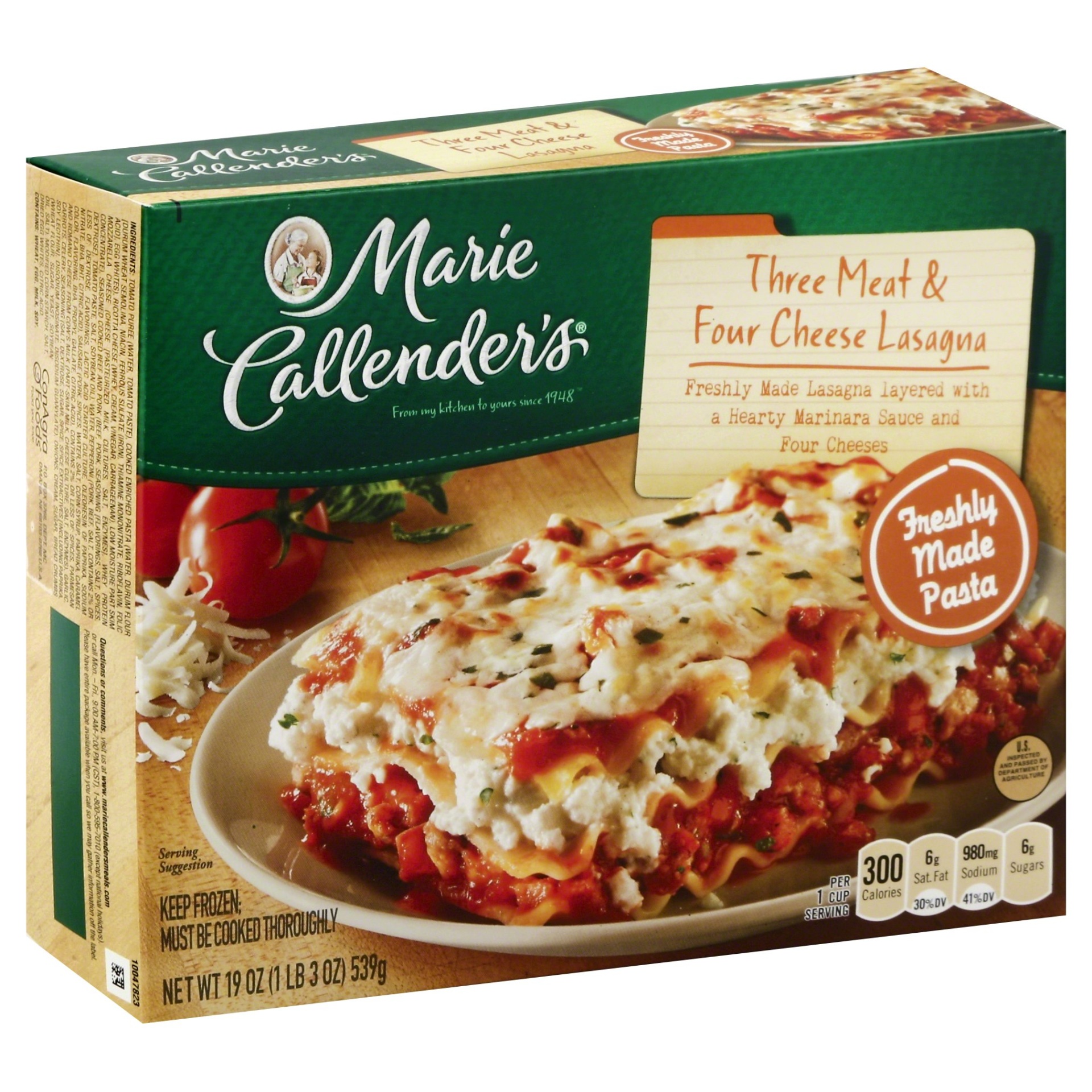 slide 1 of 4, Marie Callender's Lasagna 19 oz, 19 oz