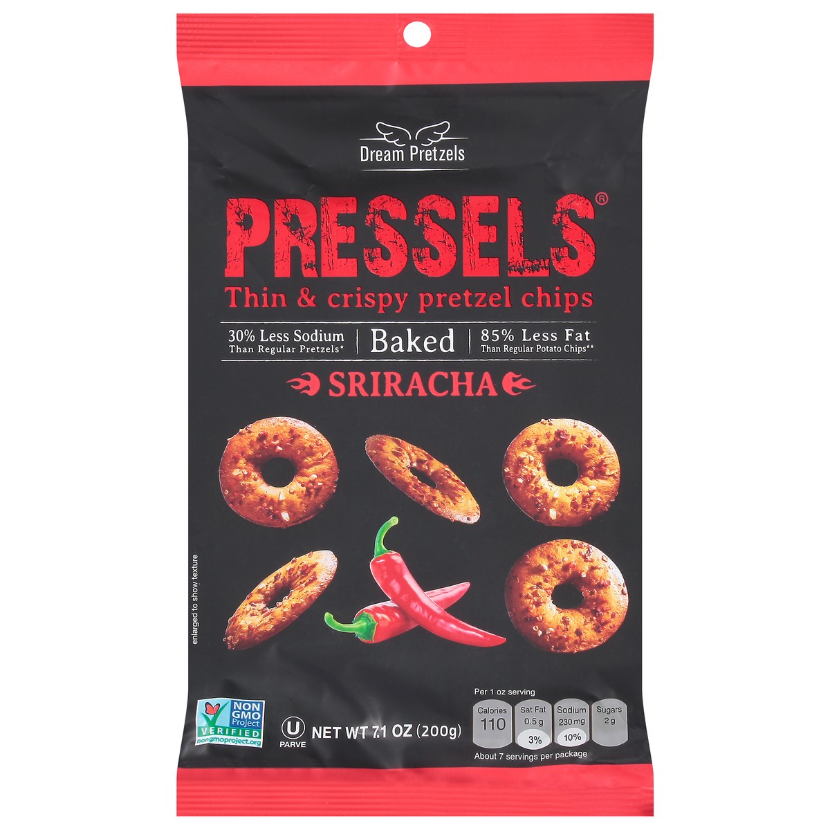 slide 4 of 14, Dream Pretzels Sriracha Pretzel Chips 7.1 oz, 7.1 oz