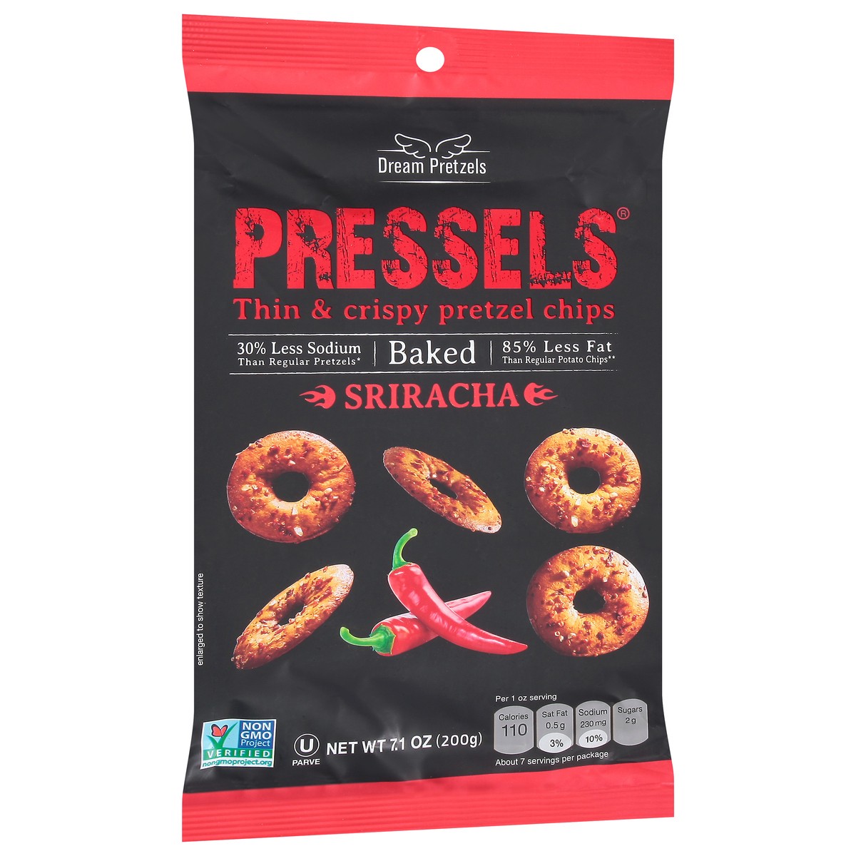 slide 5 of 14, Dream Pretzels Sriracha Pretzel Chips 7.1 oz, 7.1 oz