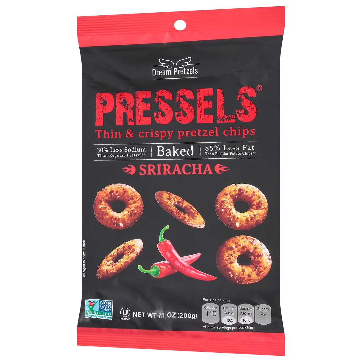 slide 10 of 14, Dream Pretzels Sriracha Pretzel Chips 7.1 oz, 7.1 oz