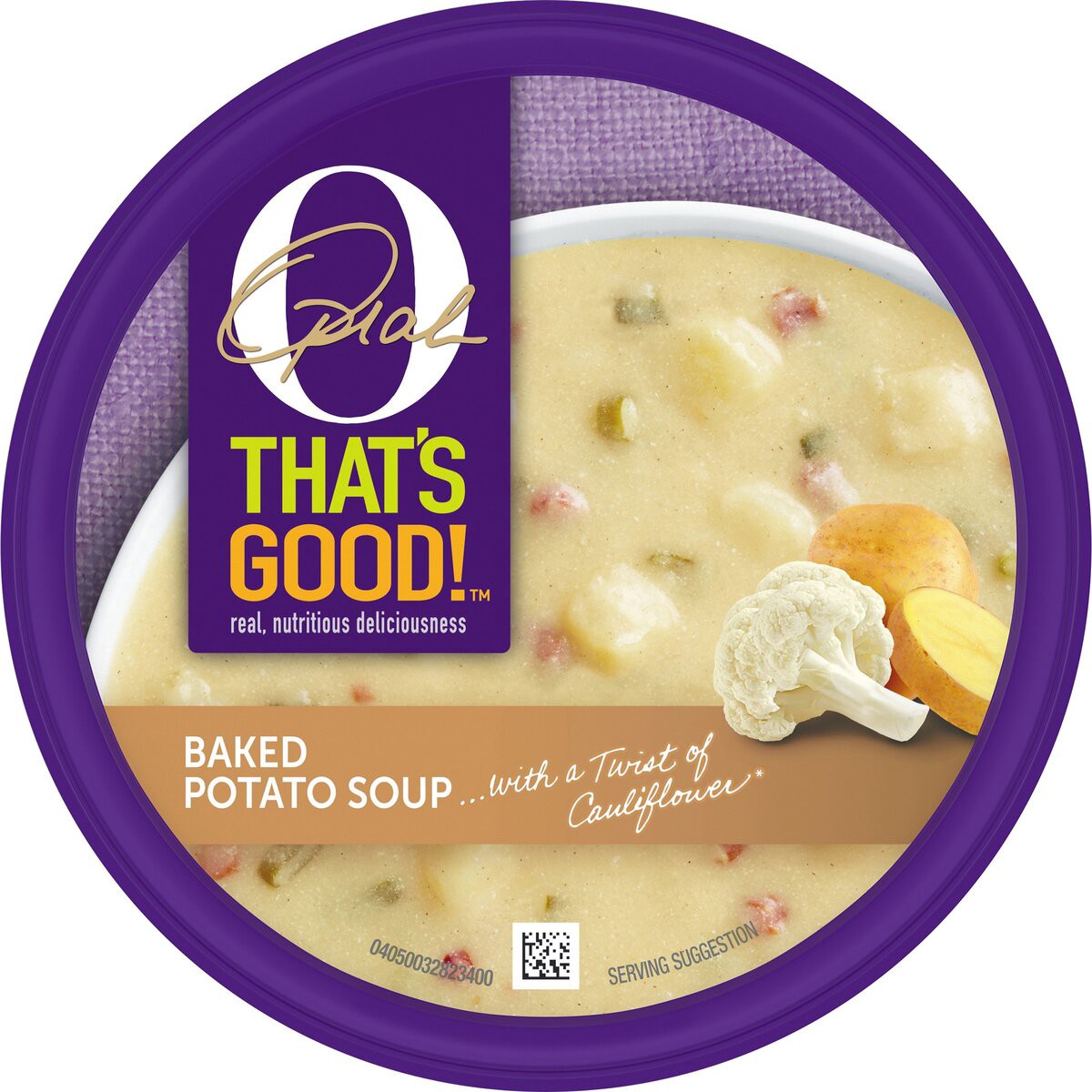 slide 8 of 9, O, That's Good! Baked Potato Soup with Califlower, 16 oz Cup, 16 oz