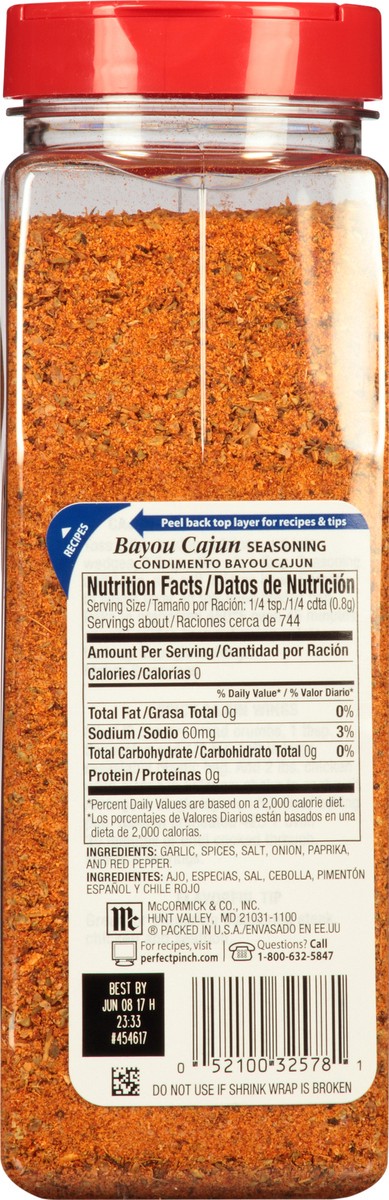 slide 11 of 14, McCormick Perfect Pinch Bayou Cajun Seasoning, 21 oz, 21 oz