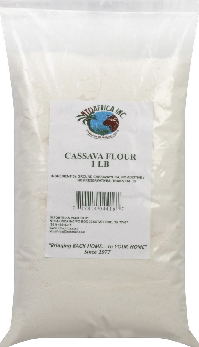 slide 4 of 6, NTOAfrica Cassava Flour 1 lb, 1 lb