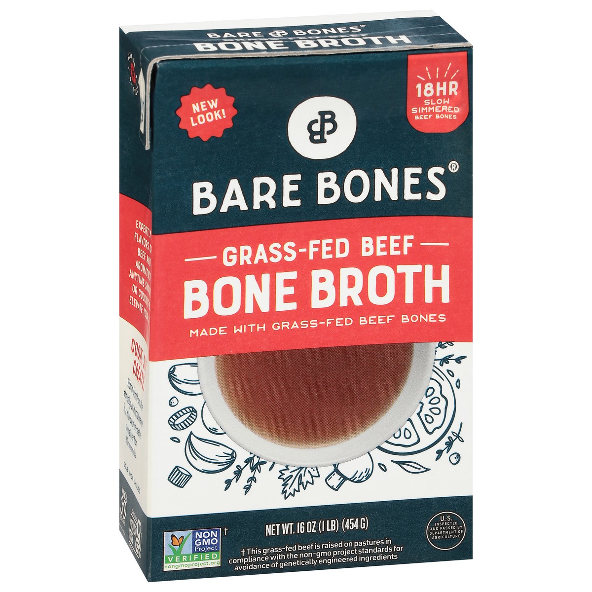 slide 8 of 9, Bare Bones Bone Broth Classic Beef - 16 Oz, 16 oz