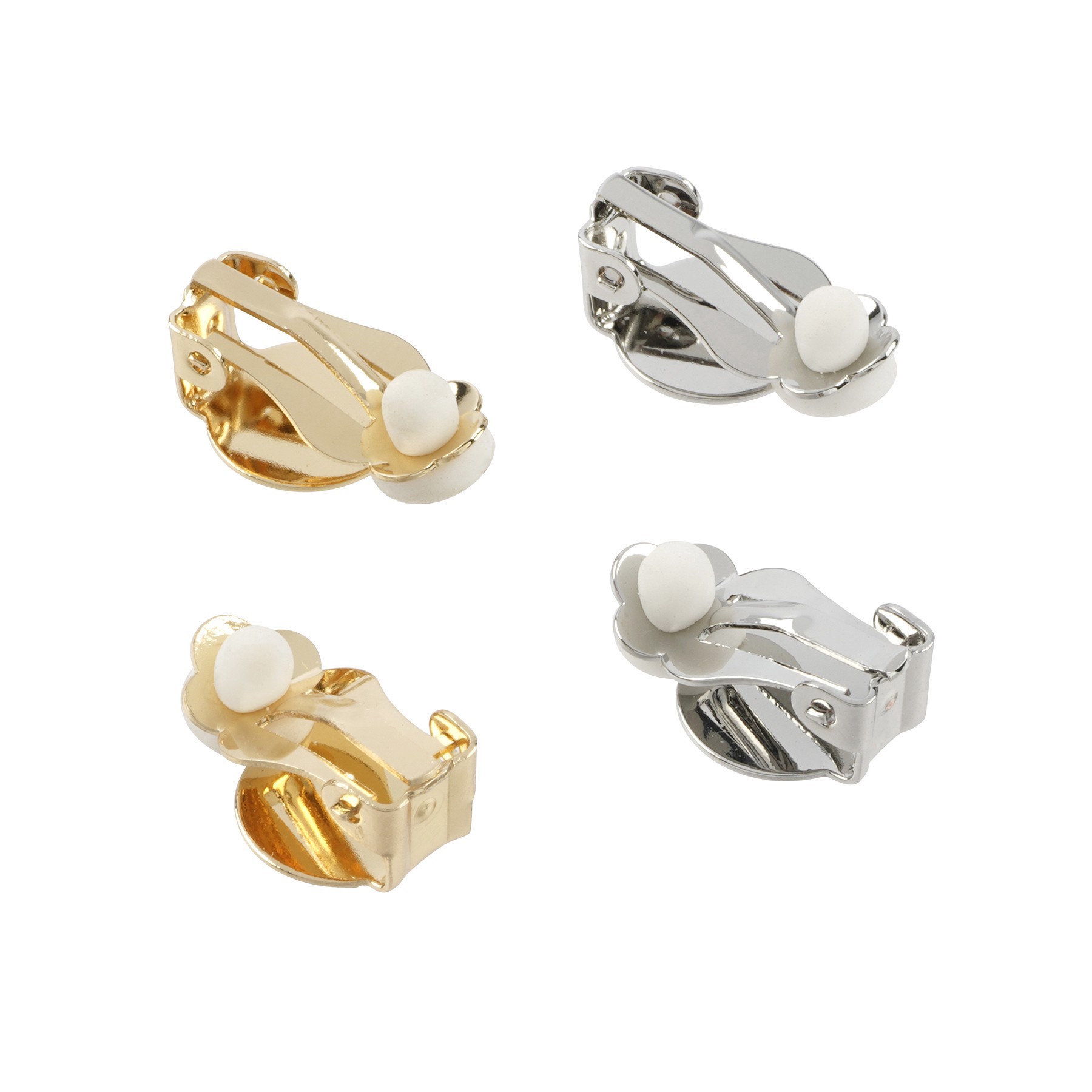 slide 2 of 3, Mixed Stainless Steel Clip-On Earrings, 8ct. By Creatology, 8 ct