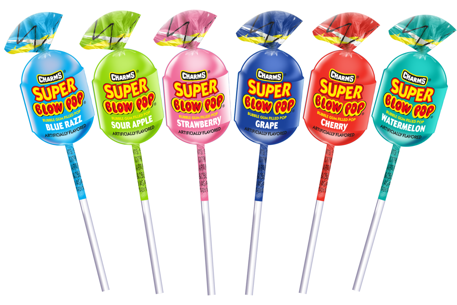 slide 2 of 2, Charms Super Watermelon Blow Pop 1.125 oz, 1.12 oz