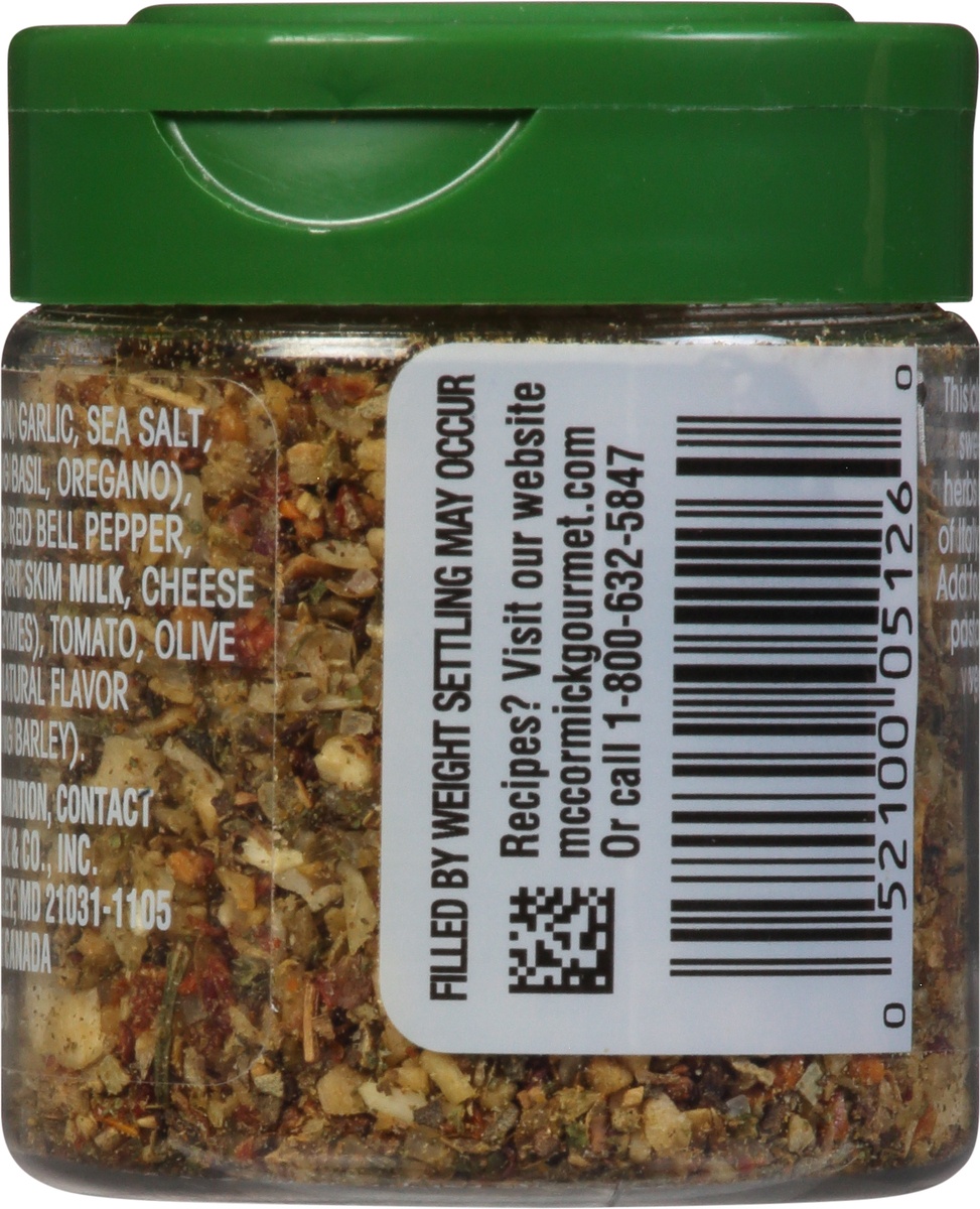 slide 6 of 9, Mccormick Gourmet Italian Bruschetta Seasoning Mix Jar, 0.85 oz