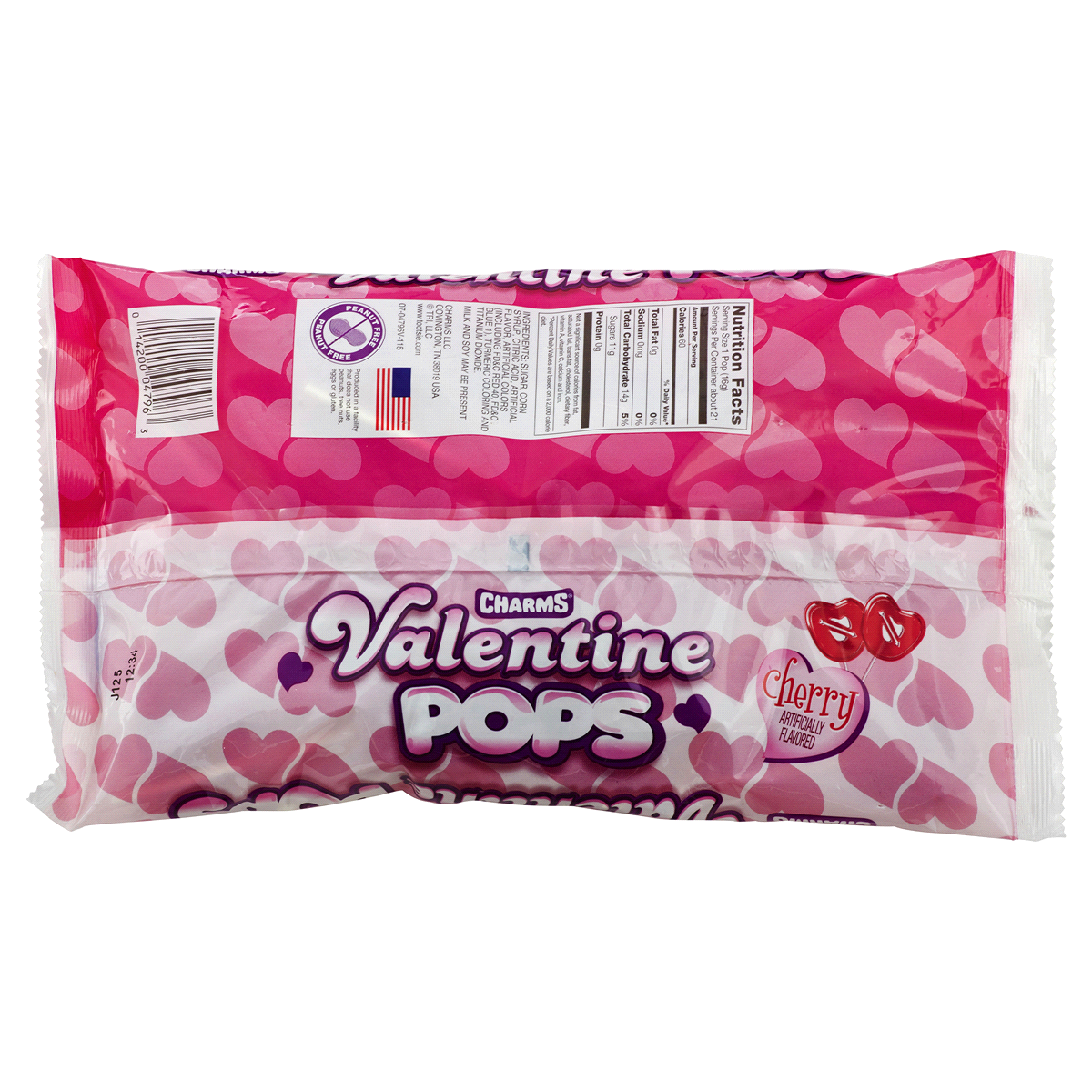 slide 2 of 2, Charms Valentine Cherry Pops, 11.5 oz