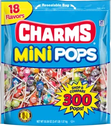 Charms Mini Pops Assorted Flavors - 300 ct