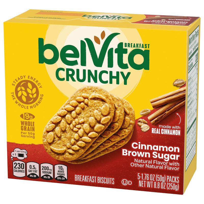 slide 9 of 16, belVita Cinnamon Brown Sugar Breakfast Biscuits - 5 Packs, 5 ct