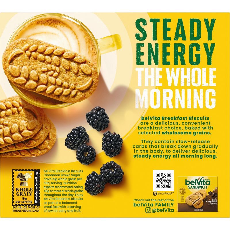 slide 10 of 16, belVita Cinnamon Brown Sugar Breakfast Biscuits - 5 Packs, 5 ct