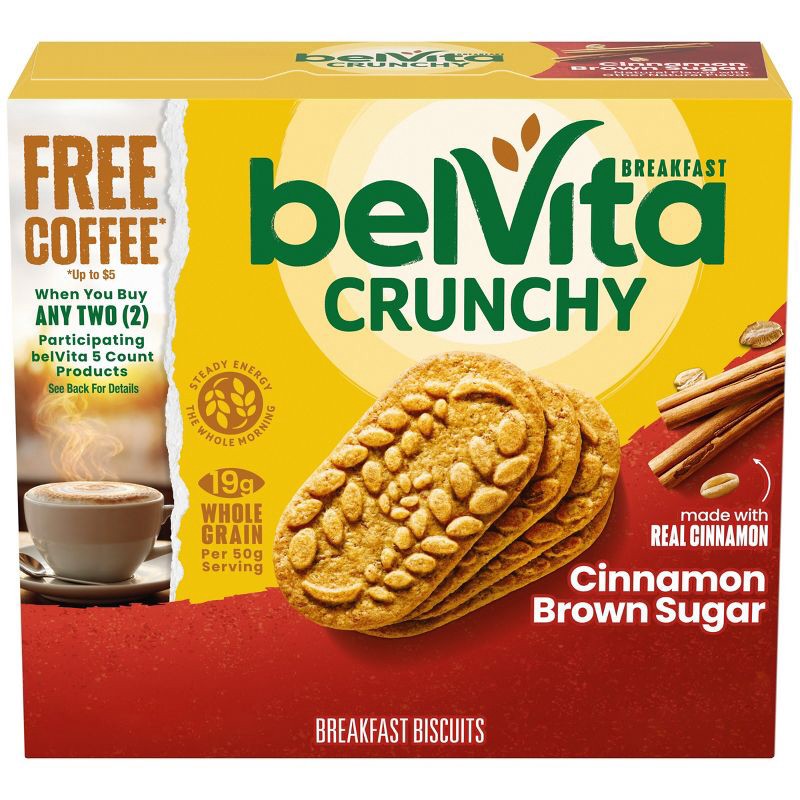 slide 1 of 18, BelVita Cinnamon Brown Sugar Breakfast Biscuits - 8.8oz/5pk, 5 ct; 8.8 oz