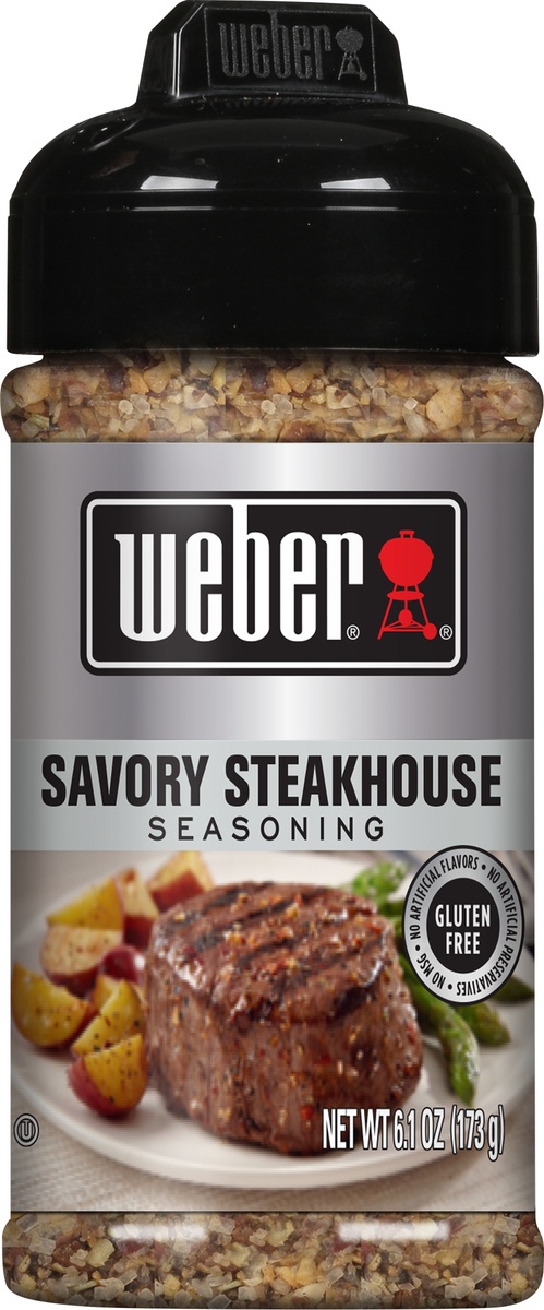 slide 4 of 5, Weber Savory Steakhouse Seasoning, 6.1 oz