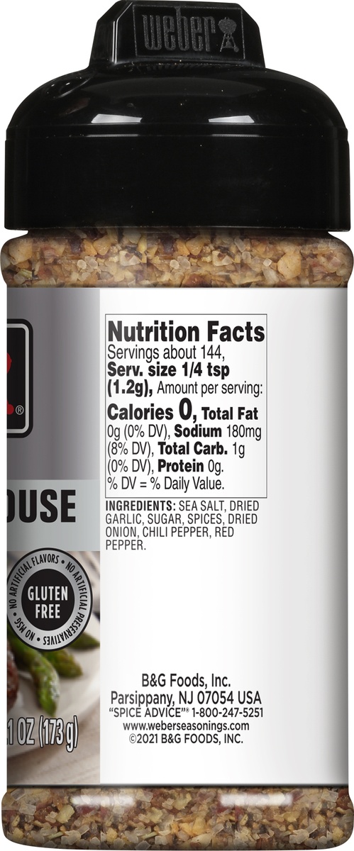 slide 5 of 5, Weber Savory Steakhouse Seasoning, 6.1 oz