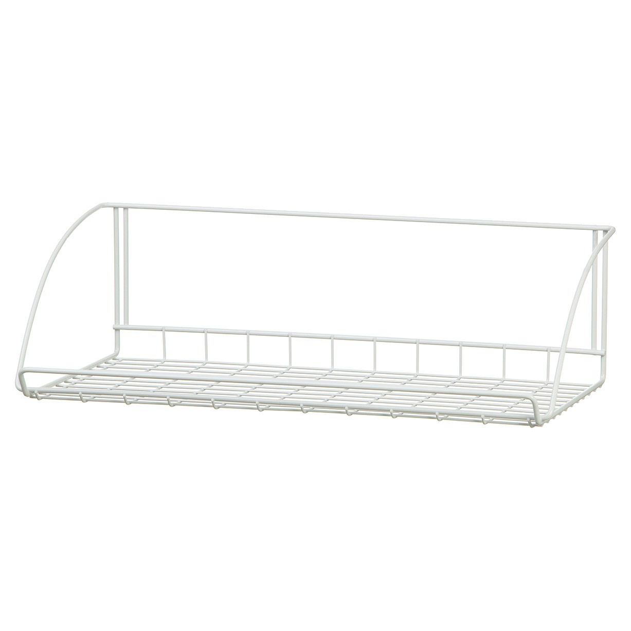 slide 1 of 3, ClosetMaid 24" Wall-Mounted Wire Utility Shelf White, 1 ct