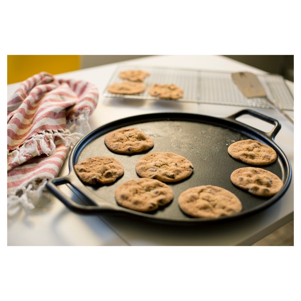 slide 3 of 4, Lodge 14" Cast Iron Pizza Pan Black, 1 ct