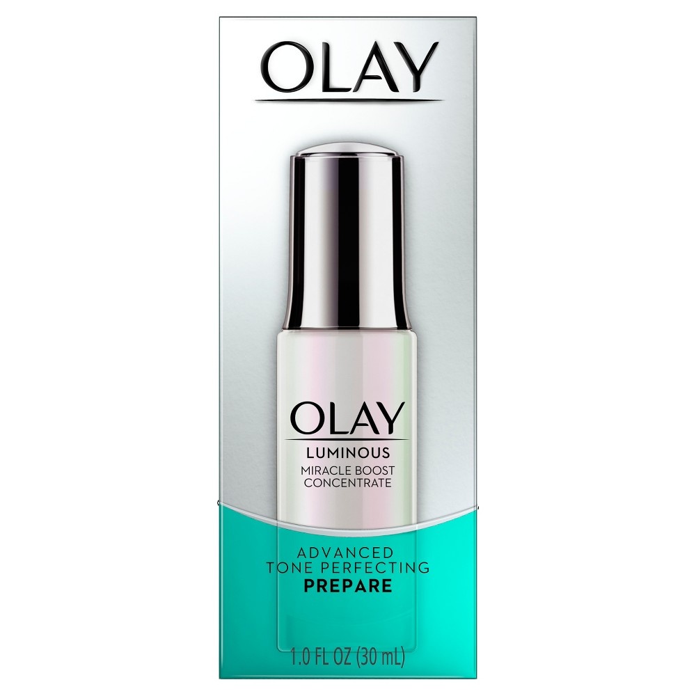 slide 4 of 5, Olay Luminous Miracle Boost Concentrate, 1 oz