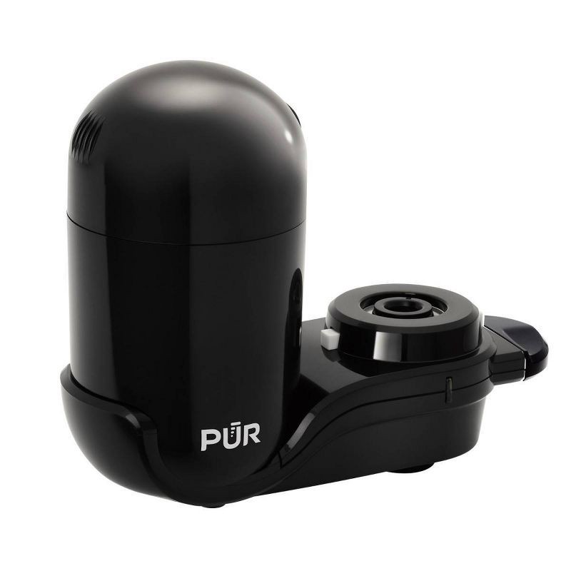 slide 2 of 11, PUR Filtration PUR Faucet Vertical Mount Water Filtration System Black: Best Faucet Water Purifier, Easy Installation, Filters Mercury & Lead, 1 ct