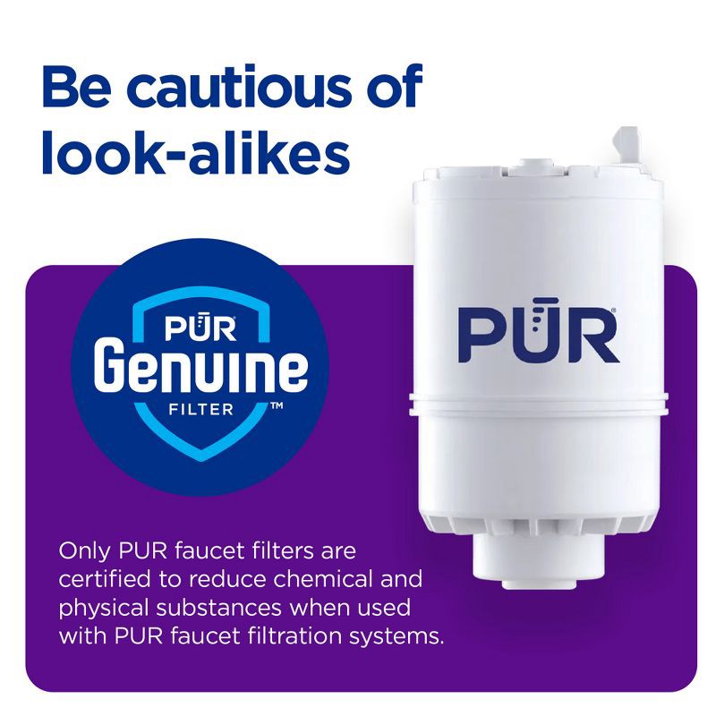 slide 8 of 12, PUR Filtration PUR Faucet Vertical Mount Water Filtration System Black: Best Faucet Water Purifier, Easy Installation, Filters Mercury & Lead, 1 ct