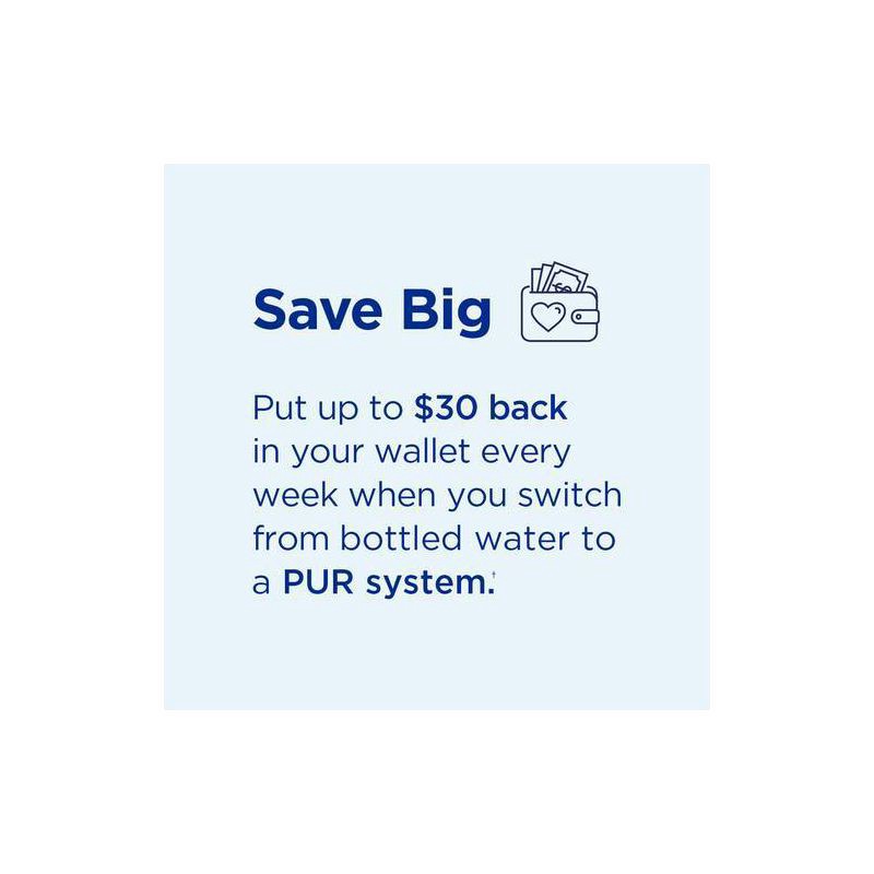 slide 9 of 11, PUR Filtration PUR Faucet Vertical Mount Water Filtration System Black: Best Faucet Water Purifier, Easy Installation, Filters Mercury & Lead, 1 ct