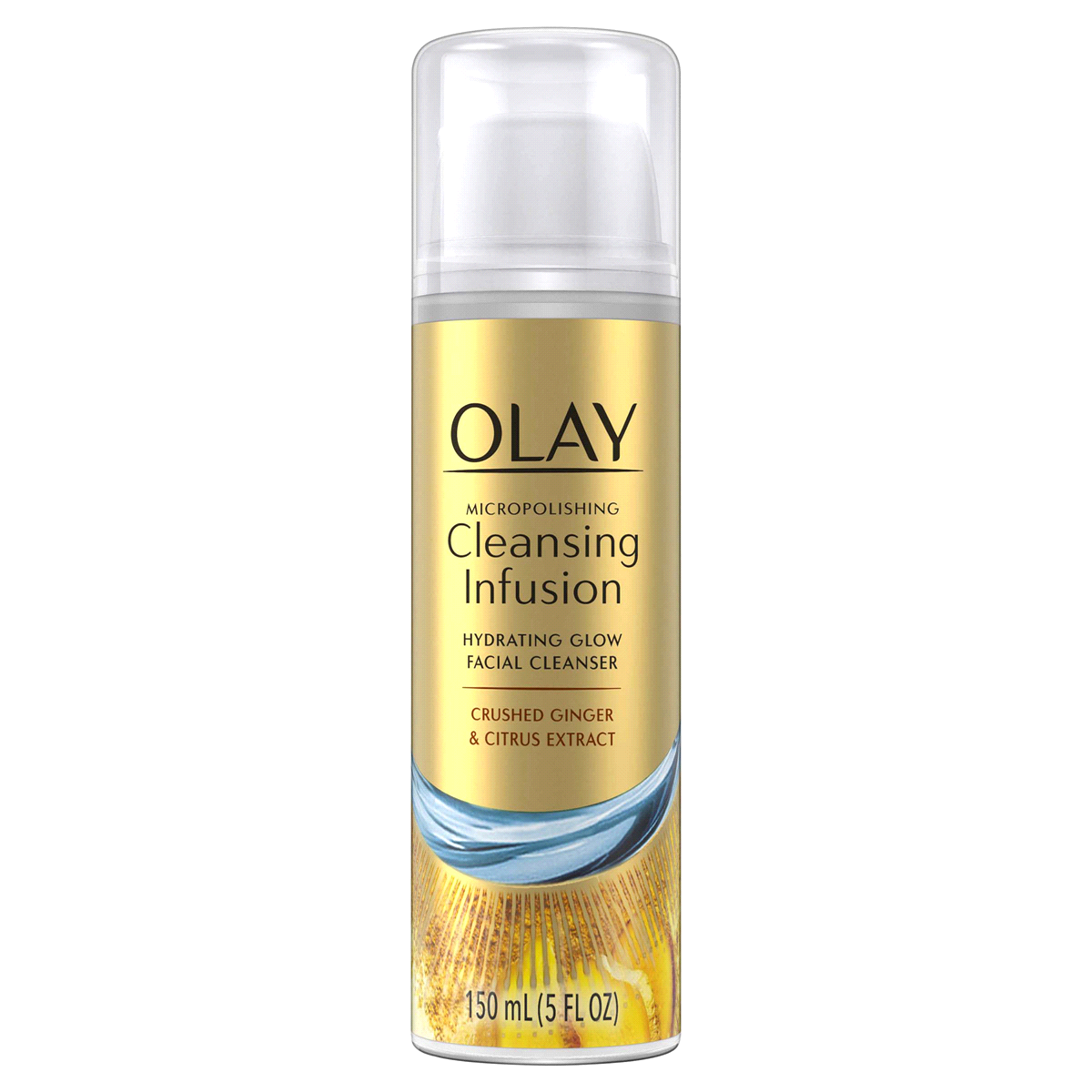 slide 2 of 5, Olay Micropolishing Cleansing Infusion Crushed Ginger And Citrus, 5 oz