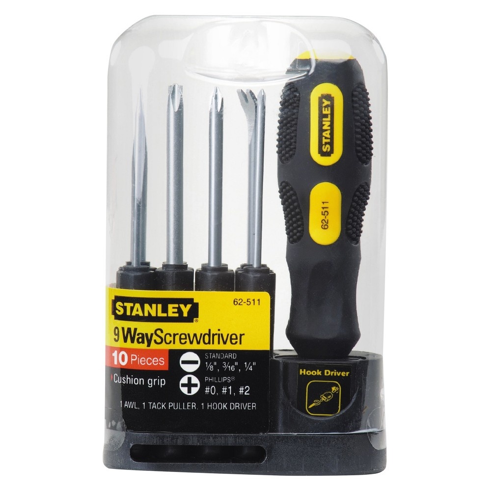 slide 2 of 2, STANLEY 9-Way Screwdriver - 62-511, 1 ct