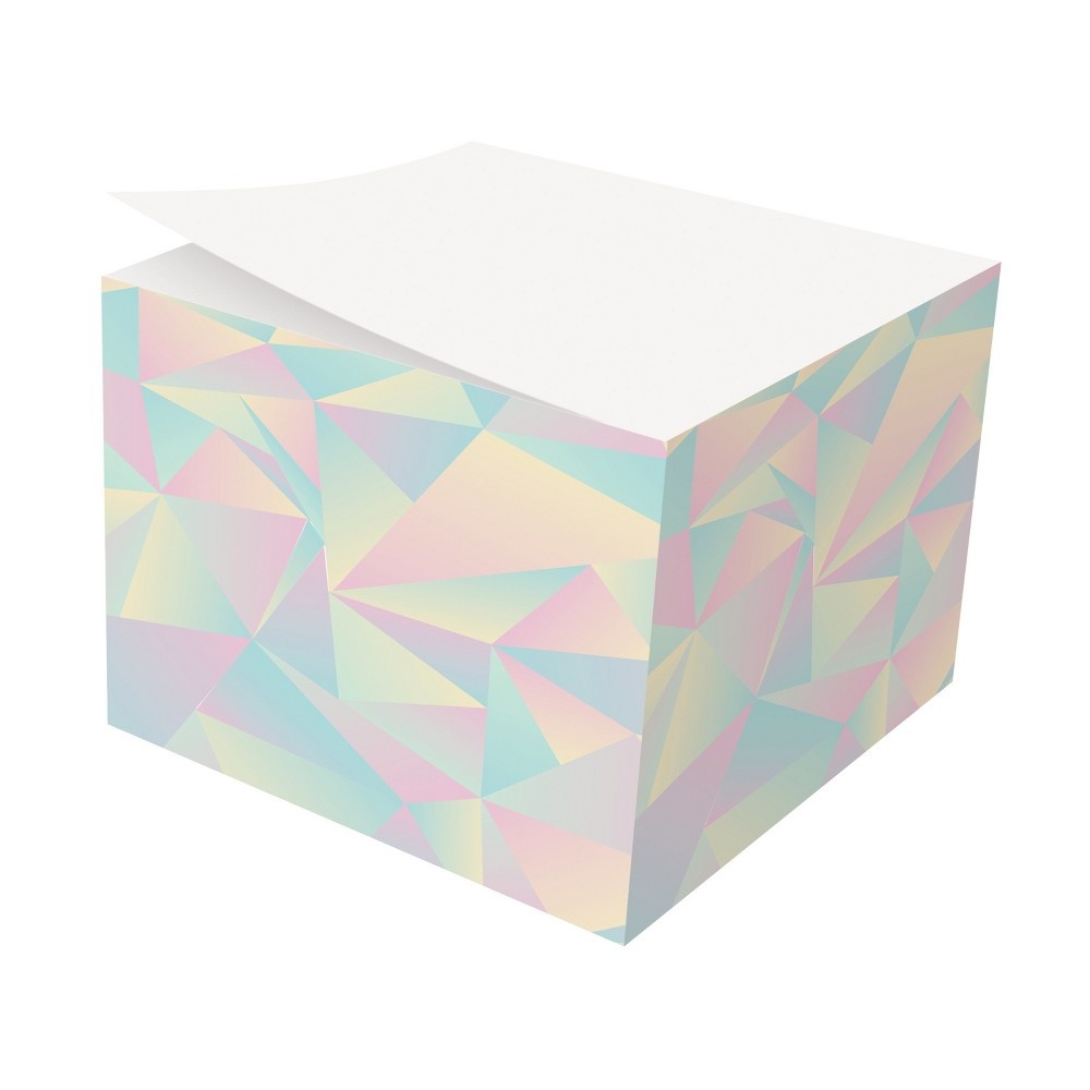 slide 2 of 2, Post-it Notes Cube, 3 in. x 3 in. - Marble, 3 in x 3 in