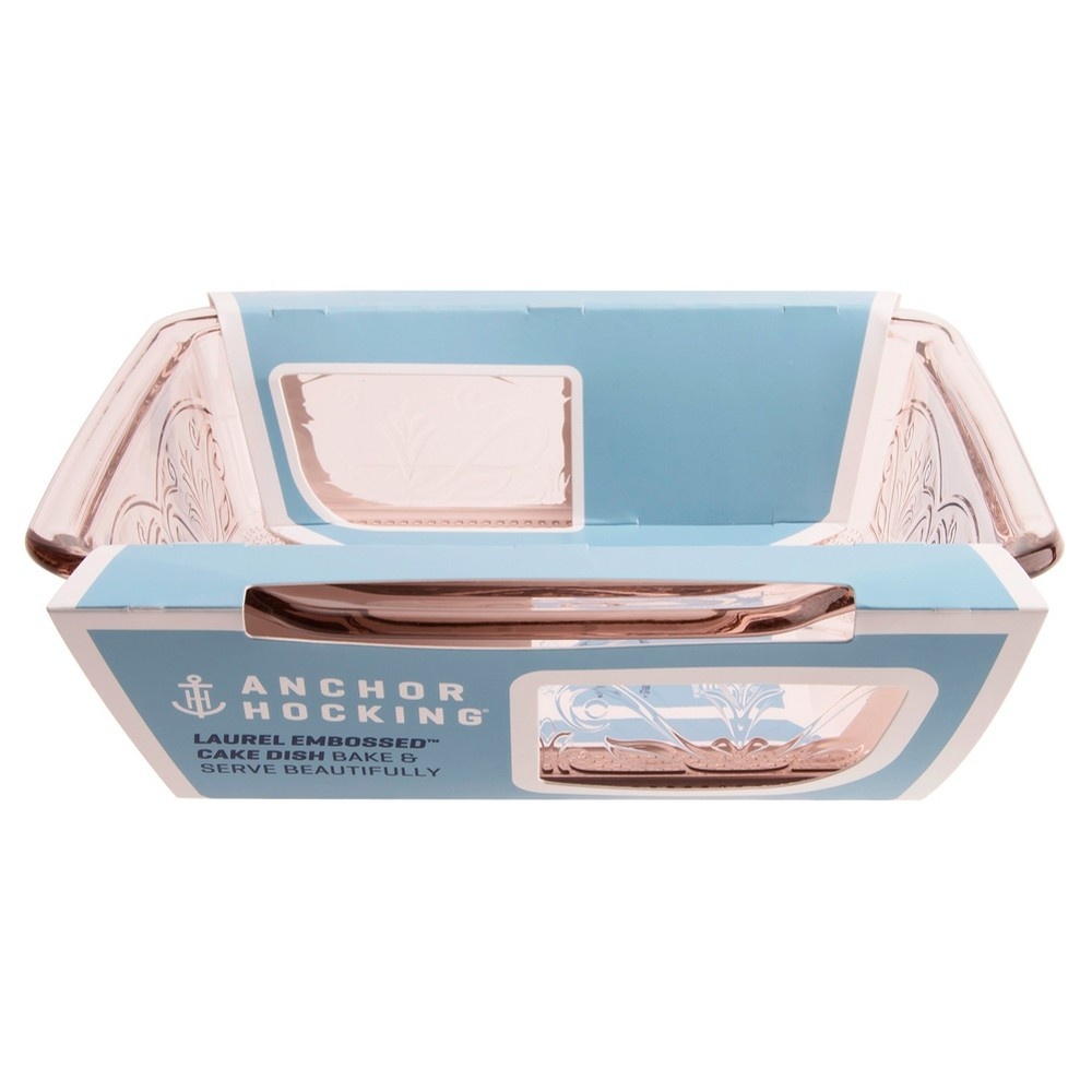 slide 5 of 6, Anchor Hocking Laurel 8" Rosewater Cake Dish, 8 in