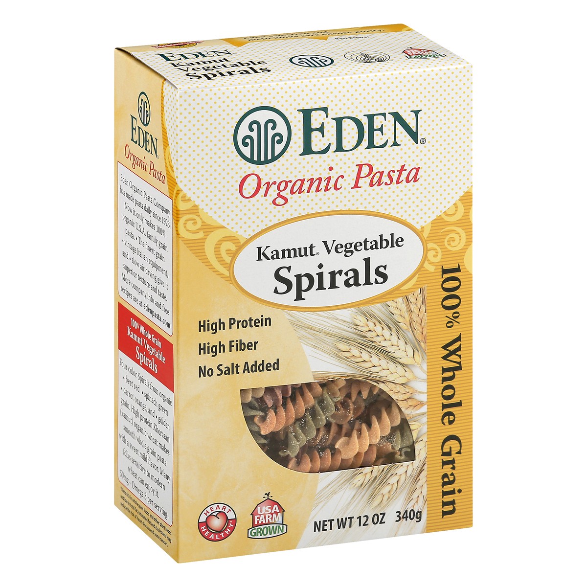 slide 2 of 9, Eden Foods Organic Vegetable Spirals Pasta 12 oz, 12 oz