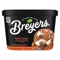 Breyers Rocky Road Frozen Dairy Dessert - 48 Oz
