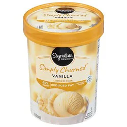 Signature Select Ice Cream Vanilla Light - 1.50 Quart